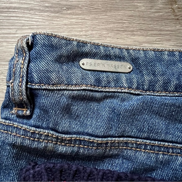 PS Erin Wasson sweater knit pockets jean  shorts - Picture 6 of 8